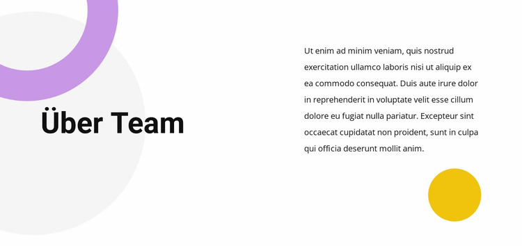 Teamtext Joomla Vorlage