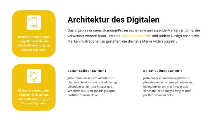 Digitales Geschäft Website design