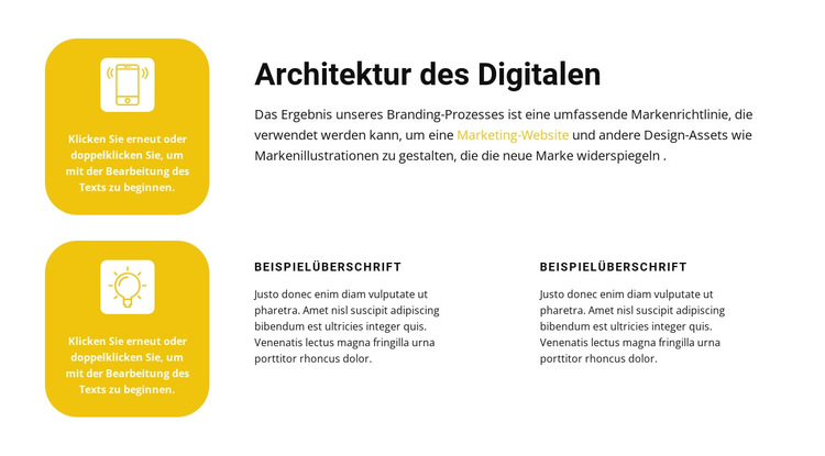 Digitales Geschäft Website-Vorlage