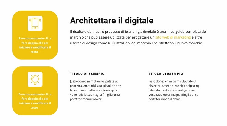 Affari digitali Modelli di Website Builder