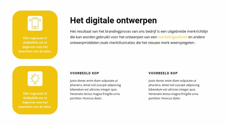 Digitale zaken Bestemmingspagina