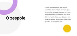 Tekst Zespołu - Uniwersalny Motyw WordPress