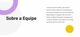 Texto Da Equipe - Construtor De Sites Fácil De Usar