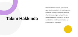 Takım Metni - Web Sitesi Şablonunu Indirme