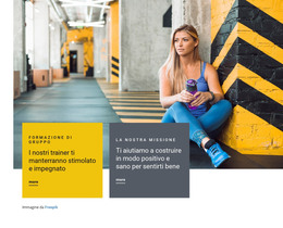 Pagina HTML Per La Nostra Missione Dello Sport Club