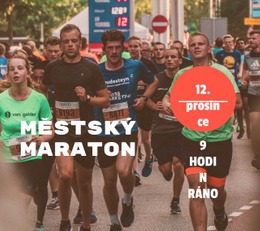 Městský Maraton – Stažení Šablony HTML