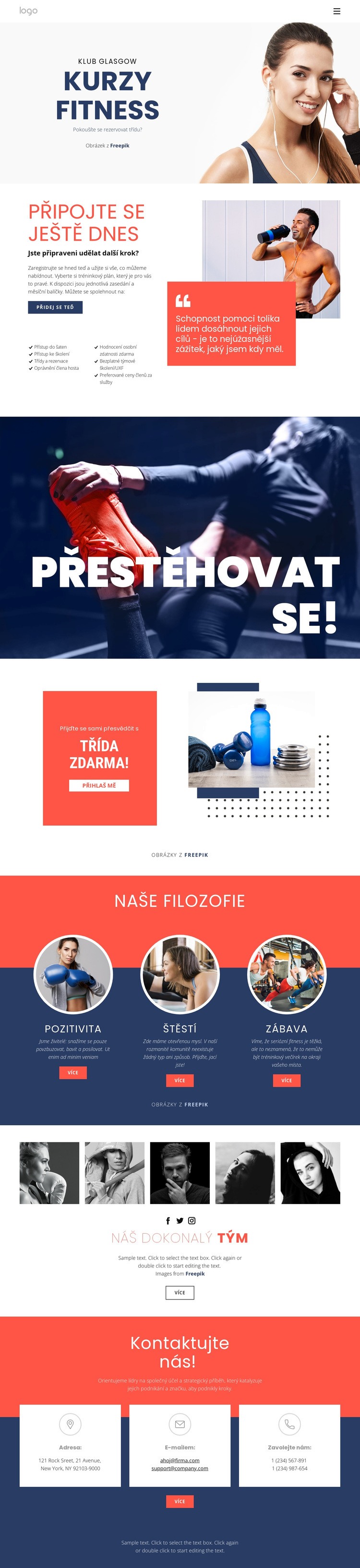 Fitness studio Téma WordPress