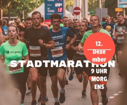 Stadtmarathon HTML-Vorlage