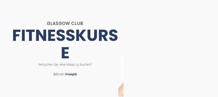 Gruppen-Fitnesskurse Website design