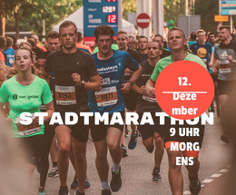 Stadtmarathon – Fertiges Website-Design