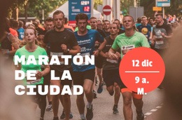 Maratón De La Ciudad - Diseño De Sitio Web Sencillo