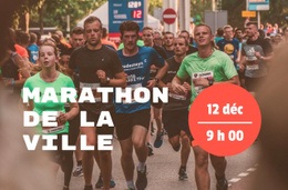 Marathon De La Ville Cadre De Bootstrap