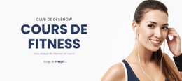 Cours De Fitness En Groupe - Maquette De Site Web De Fonctionnalités