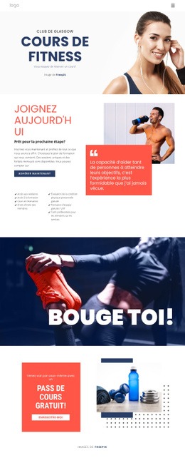 Studio De Fitness - Conception De Maquette