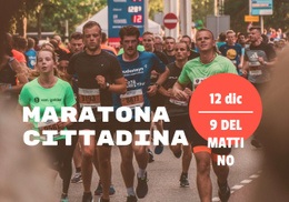 Maratona Cittadina: Moderno Costruttore Di Siti Web