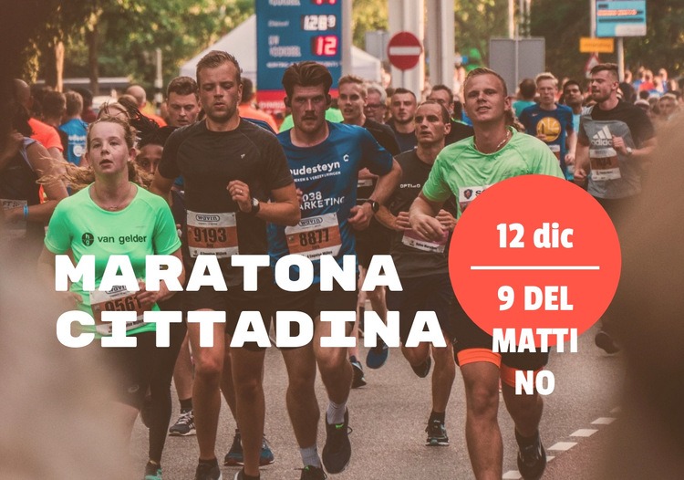 Maratona cittadina Modello HTML5