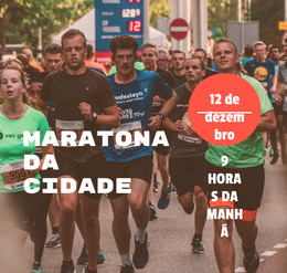 Maratona Da Cidade - Modelo De Página HTML
