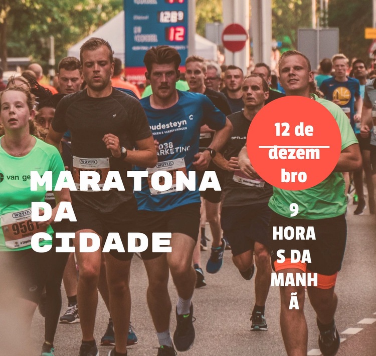 Maratona da Cidade Landing Page
