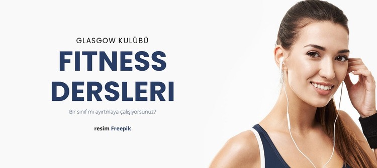 Grup Fitness Dersleri HTML Şablonu