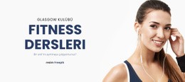 Grup Fitness Dersleri Için Ücretsiz Çevrimiçi Şablon