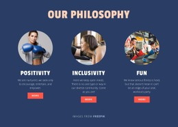 Philosophy Of Our Sport Club Clothing Store Template