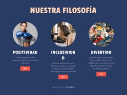 Tema De WordPress Filosofía De Nuestro Club Deportivo Para Cualquier Dispositivo