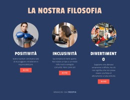 Design Del Sito Pronto All'Uso Per Filosofia Del Nostro Club Sportivo