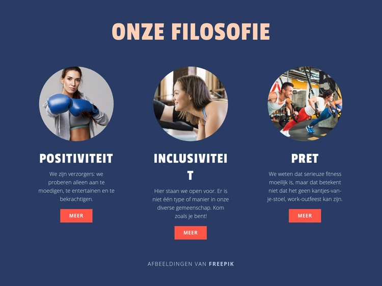 Filosofie van onze sportclub Bestemmingspagina