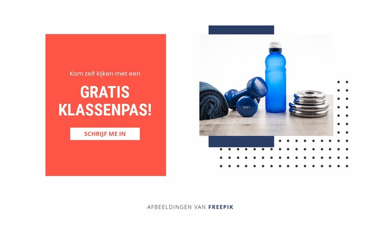 Kleine groepstraining Website mockup