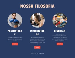 Construtor De Sites Multiuso Para Filosofia Do Nosso Sport Club