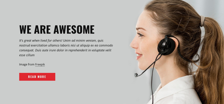 Awesome support HTML Template
