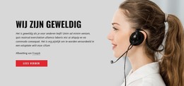 Geweldige Ondersteuning - HTML-Paginasjabloon