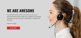 Awesome support - WordPress Theme by Nicepage