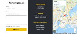 Kontaktujte Nás S Mapou – Stažení Šablony HTML