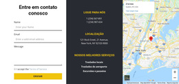 Contate-Nos Com Mapa - Tema WordPress Exclusivo