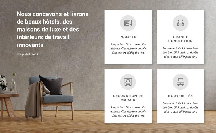 Nous concevons des maisons de luxe Modèles de constructeur de sites Web