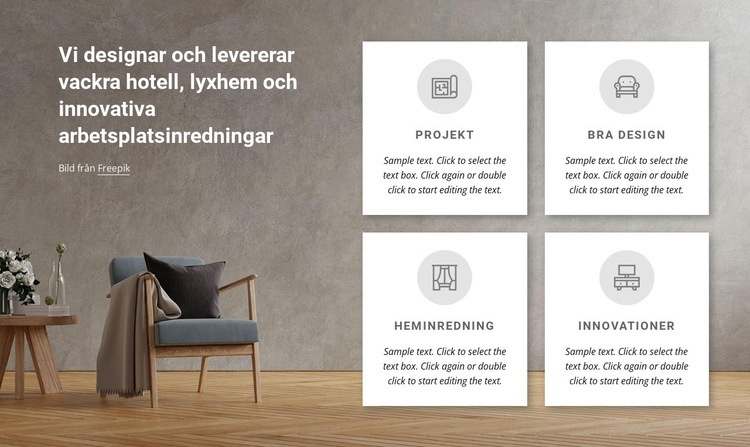 Vi designar lyxhus CSS -mall