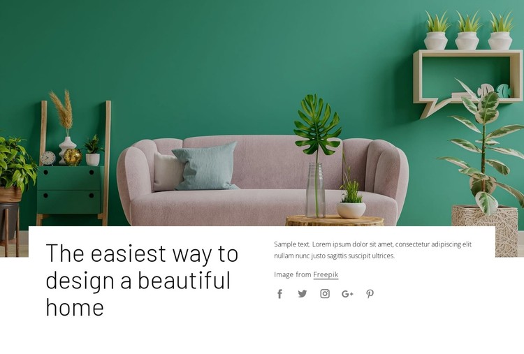 Your interior decorating style CSS Template