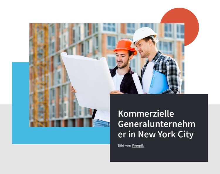 Gewerbliche Generalunternehmer Landing Page