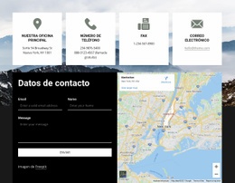 Información De Contacto Con Iconos