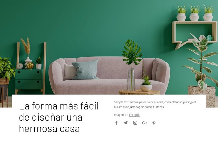 Tu estilo de decoración de interiores Plantilla