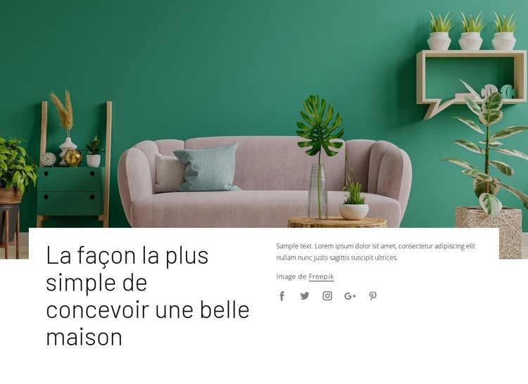 Votre style de décoration d'intérieur Modèle CSS