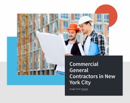 Commercial General Contractors - Home Page Template