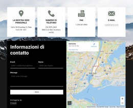 Informazioni Di Contatto Con Icone