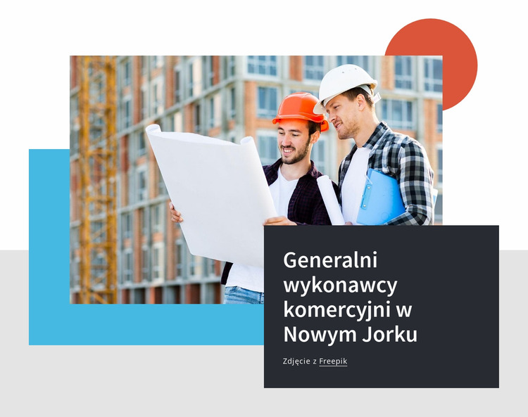 Generalni wykonawcy komercyjni Szablon Joomla