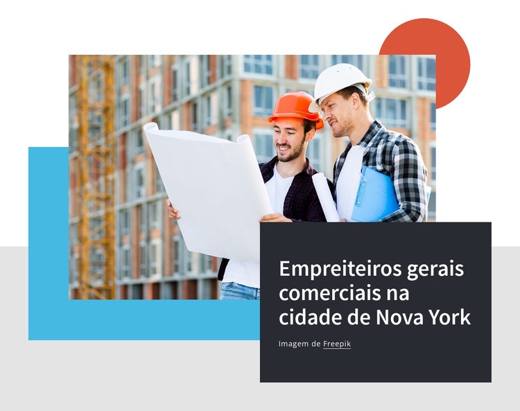 Empreiteiros comerciais gerais Design do site