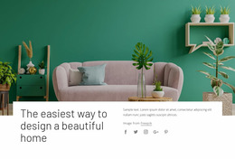 Your Interior Decorating Style - Website Mockup
