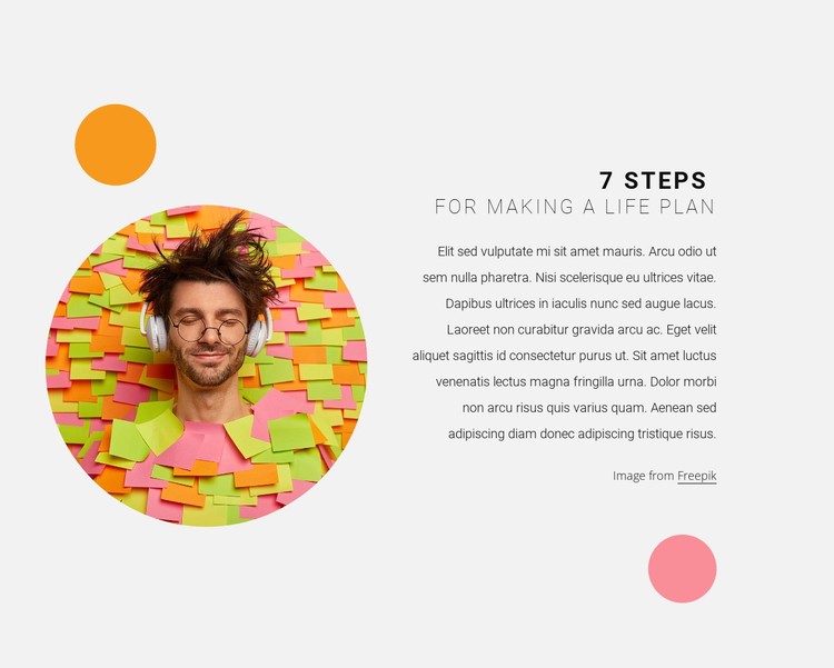 Plan your steps CSS Template