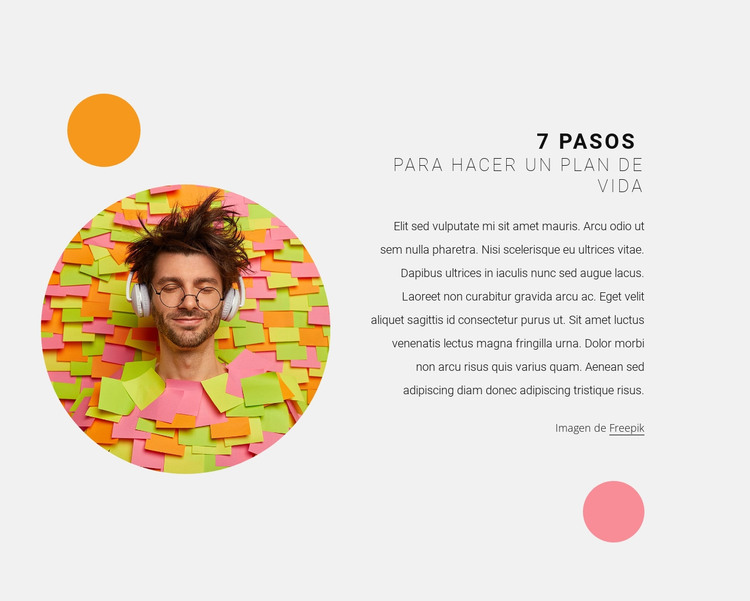 Planifica tus pasos Plantilla HTML