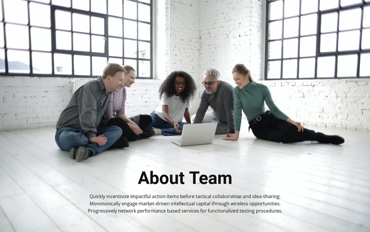 About coach team Homepage Design
